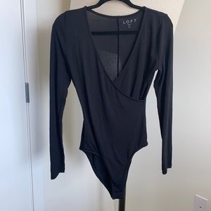 Loft black bodysuit